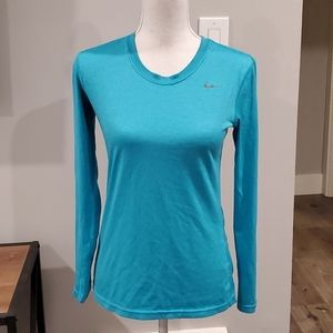 Nike blue dry fit long sleeve